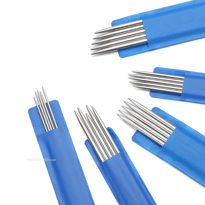 5Pcs/bag Stainless Steel Straight Knitting Needles Metal Crochet Hook DIY Sweater Weave Knitting Tools 2-5mm Sewing Accessories