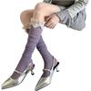 Kawaii Lace Trim Knee-high Socks Breathable Hollow Out Calf Socks Odor-resistant Soft Boot Socks Fall Winter