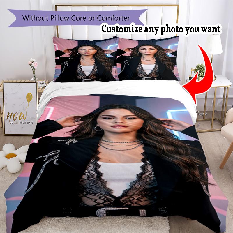 Personalizza Foto Personalizza il tuo set di biancheria da letto con foto Copripiumino Traspirante con Federe Decorazione per la Casa Regalo di Compleanno