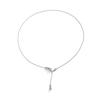 SHIXIN Minimalism Silver Color Tassel Long Chain Pendant Necklace for Women Charm Thin Clavicle Chains Party Jewelry Accessories