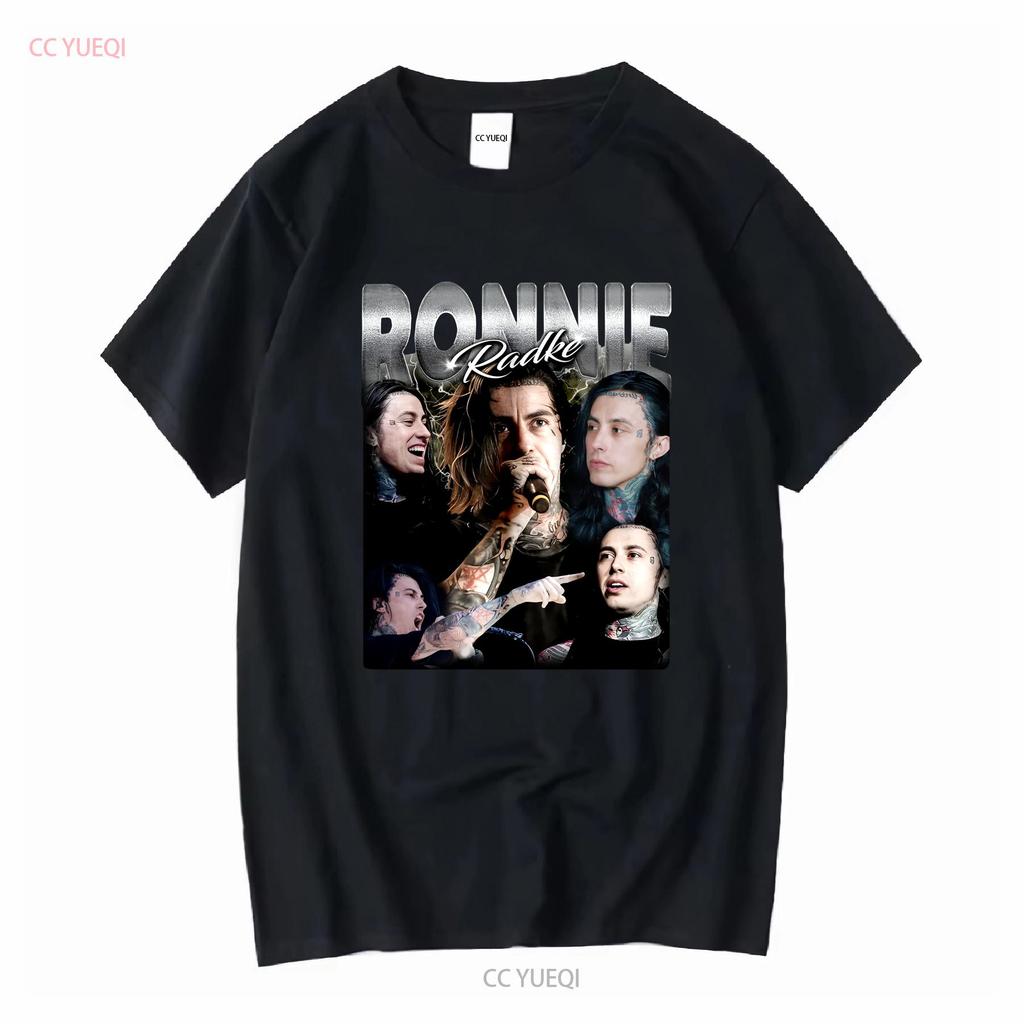 Ronnie Radke Collage Falling In Reverse Band Black T Shirt S 5xl 1pt1742 Long Or Short Sleeves Vintage Washed Homme Casual