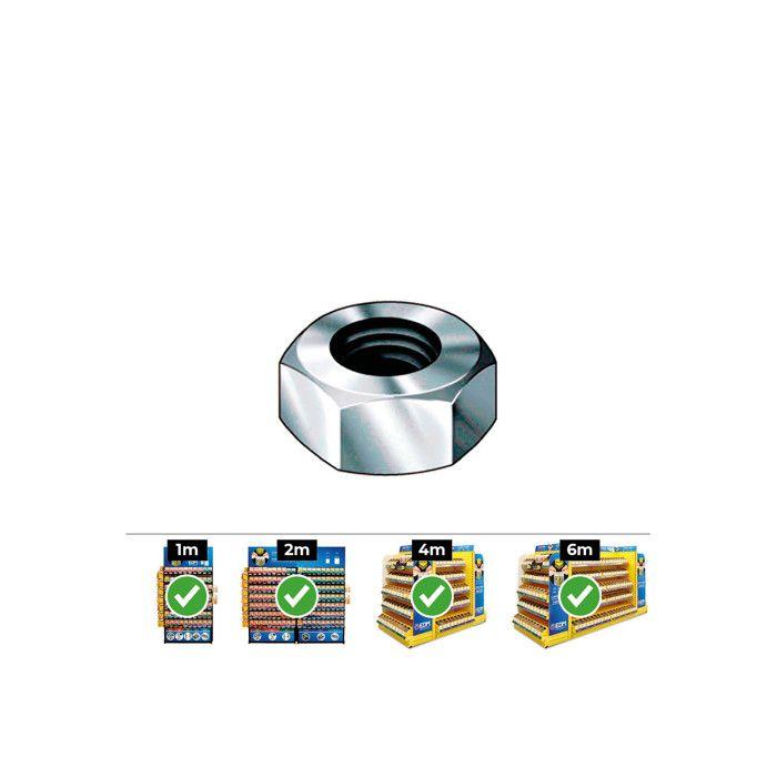 Sechskantmuttern - CELO - REF 934 - 5mm - Verzinkter Stahl - Schachtel mit 500