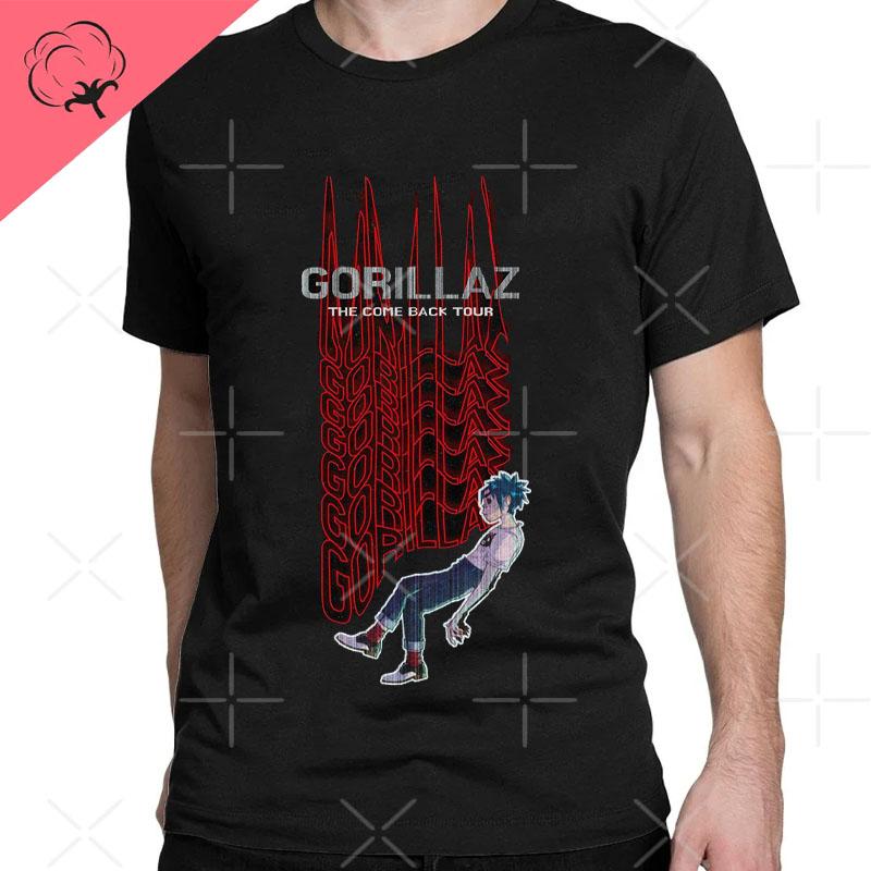 2026 New Funny Music Band Gorillaz Demon Days Casual TShirts Boy Crazy Tees Round Collar Short Sleeve T Shirts Clothing T Shirt