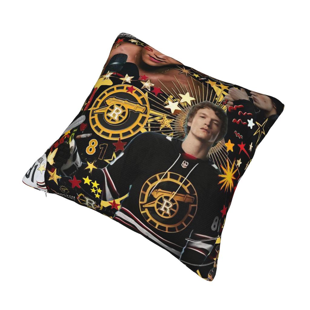 Heated Rivalry Pillowcase Printed Polyester Cushion Cover Decorative Pillow Case Cover Home Zipper 18''