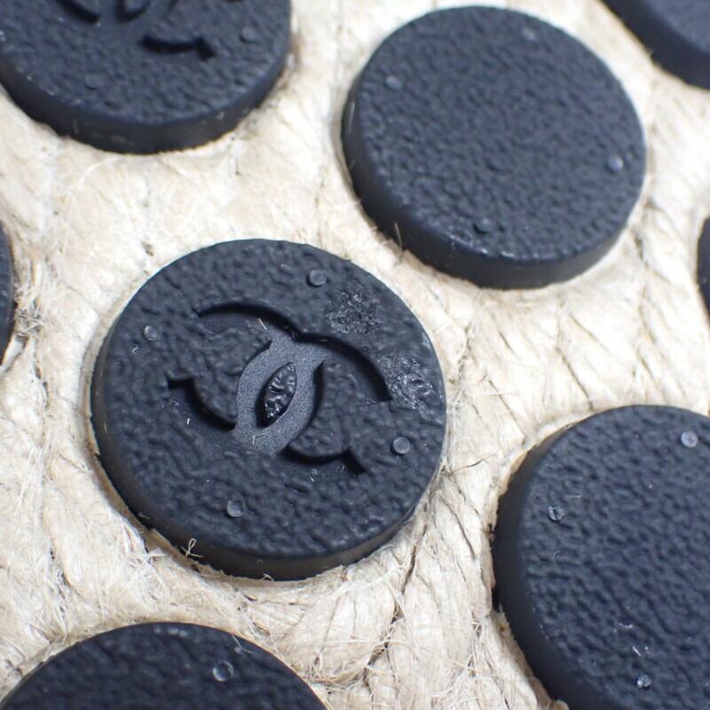 Chanel G45590_B15919_NV733 Sandals Black Lambskin/tweed Women