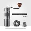 Stainless Steel Manual Coffee Grinder with External Adjustment and Seven-Star Ghost Teeth for Pour-Over Brewing