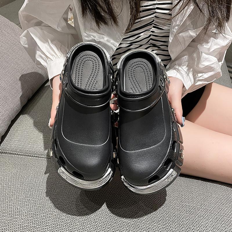 Sommarträdgårdsskor Hålskor Herr EVA Ultralätta Sandaler Tjocksulade Damsandaler