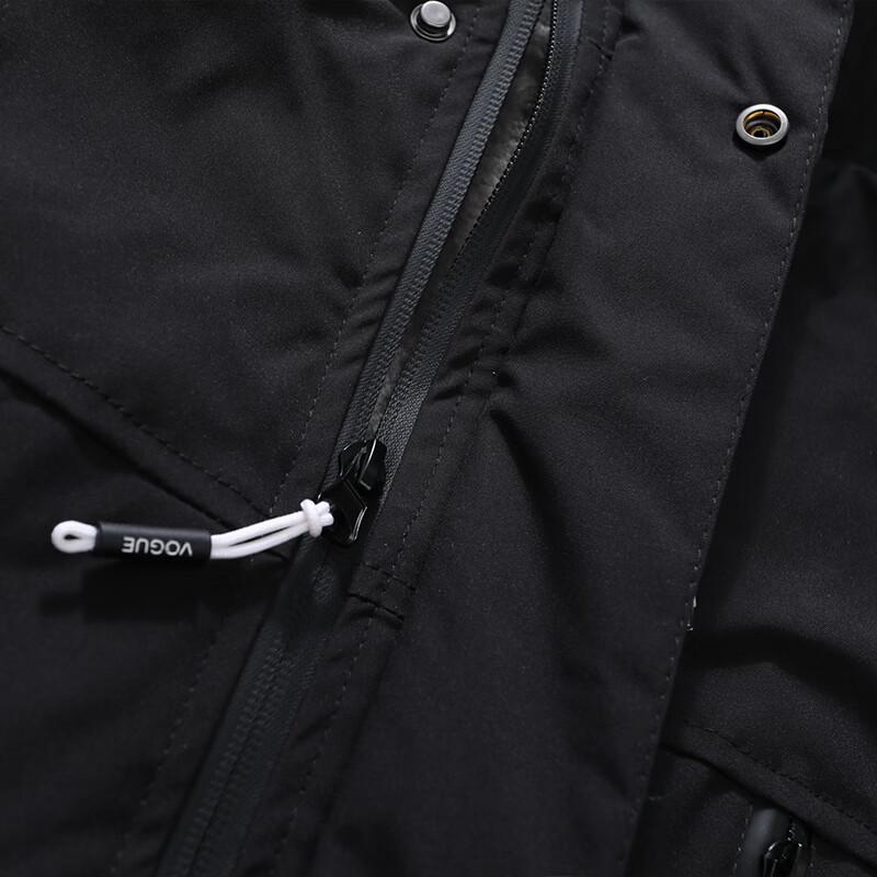 SNOOPY Men's Hooded Warm Fleece-Lined Jacket