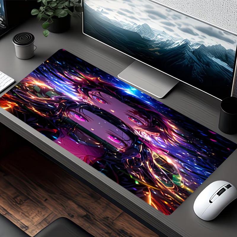 Demon Slayer Print Mouse Pad, for Keyboard Pad Laptop PC Mat for Office Home Use, Desk Decor, Perfect Birthday Gift for Gamers