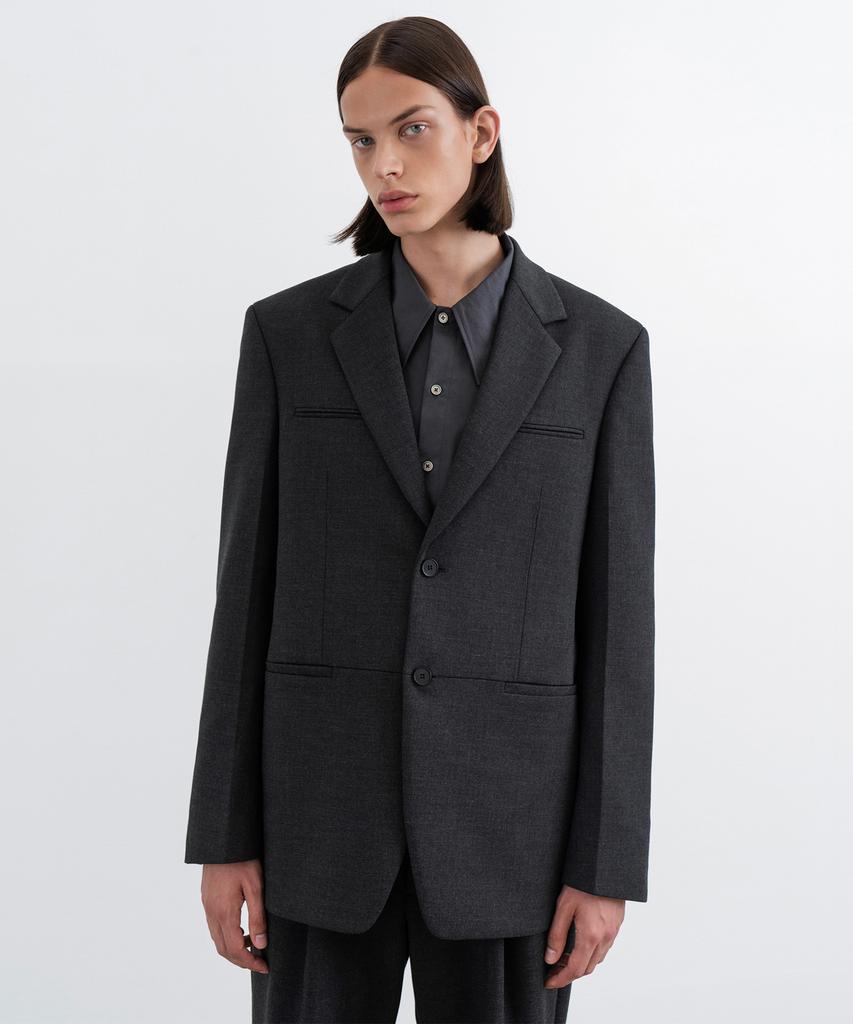 Insilence Miroglio Comfortable Blazer Charcoal