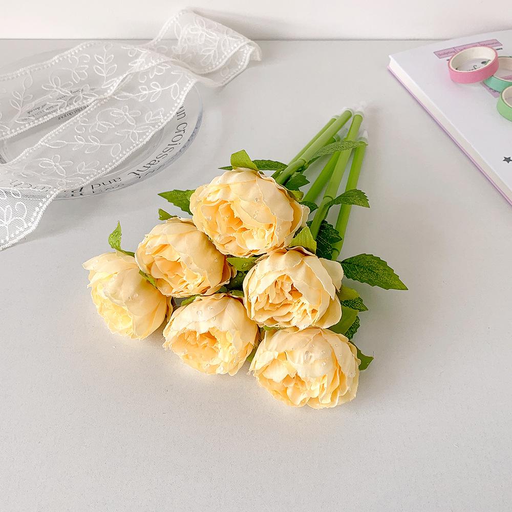 Artificial Flower Ballpoint Pen Peony Gel Pens Stationery Gift For Girls Signature Pen School Office Supplies Desktop Decoration