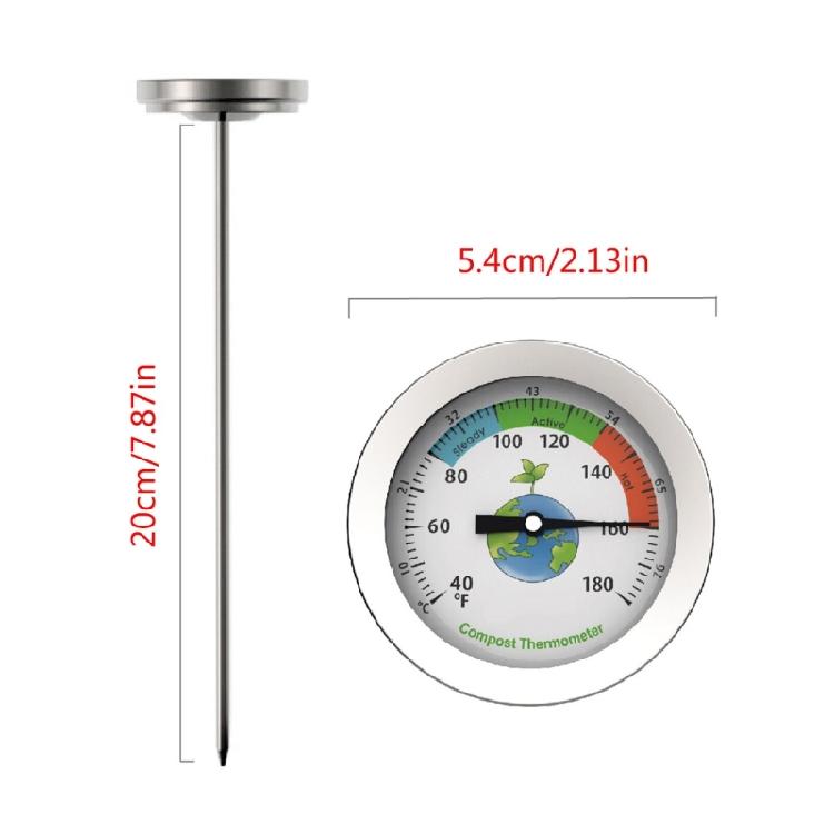 Precisions Temperature Measurement with Long Metal Probe Soil Thermometer