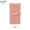 2025 RFID Anti-theft Women's Bifold Wallet with Money Clip, Korean Style, Multiple Card Slots, Long Design