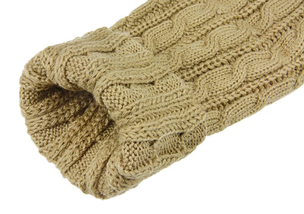 Folove Fluffy Long Knit Leg Cold Loose Ankle Perfect for and Warmers, Protection, Women's Thigh-Length Socks, Cute, Warm, Stylish, Warmers, Stretchy,