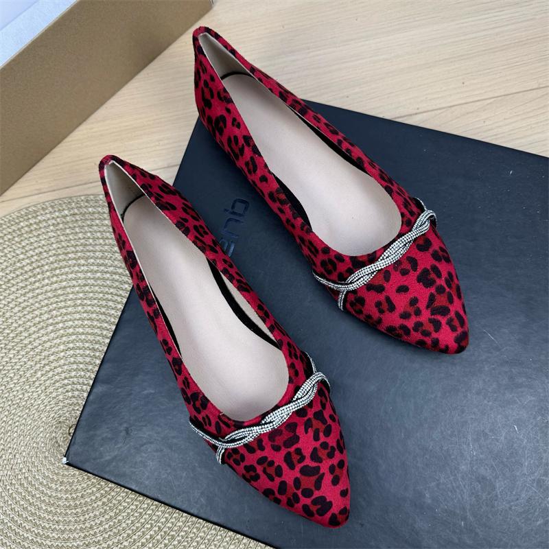 Fashion Flat Shoes for Women Spring  Autumn 2025 New Pointed Soft Soled Professional Work Shoes Black Plus Size Women's Shoes 42 43 44