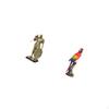 Nordic Resin Knight Parrot Abstract Art Figurine Sculpture for Desk Cabinet Office Table Centerpiece