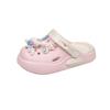 New girls' cartoon Kuromi two-tone versatile clogs with soft soles, non-slip closed-toe sandals
