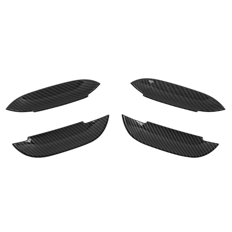 Steady 1 Set Exterior Door Handle Bowls Trim Molding Car ABS Carbon Fiber For Dodge 2015-2020 Carbon Fiber Pattern