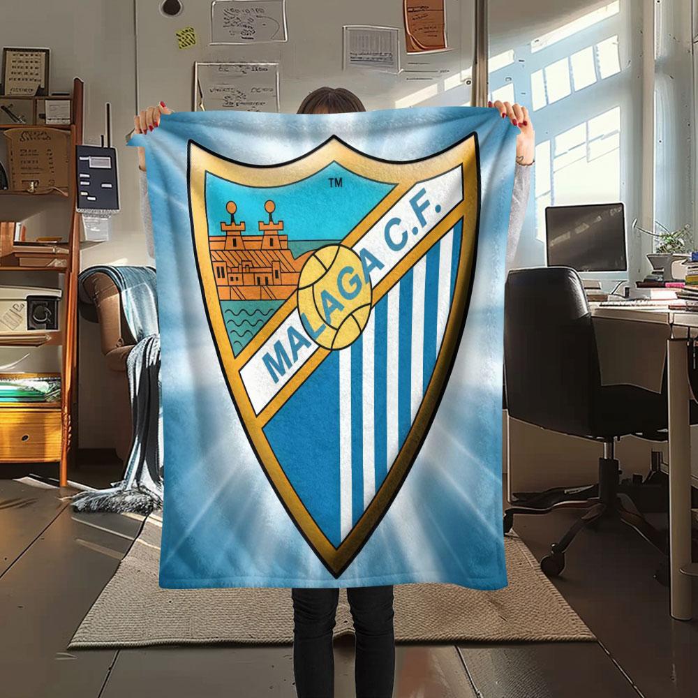 Málaga logo Blanket, High quality Comfortable for All Seasons, Home Decor, Warmth and Comfort