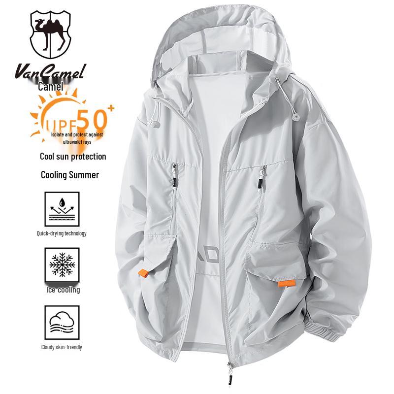 VANCAMEL Men s Ice-Cool Sun Protection Hooded Jacket L