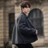 Wool coat men's autumn and winter new trendy short wool coat men's jacket top coat