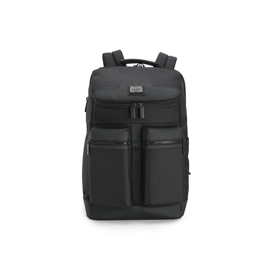 

FILA White Simple Practical Business Style Commuter Durable Adjustable Large Capacity Partition Storage Fabric Backpack Men Backpack F13M543102FBK Jet Black