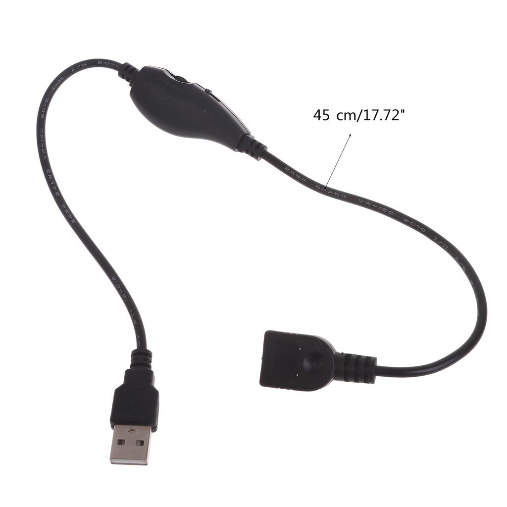 USB Cable with h ON/ Cable Extension Toggle for USB Lamp Power Supply Line Adapter LED Dimmer h