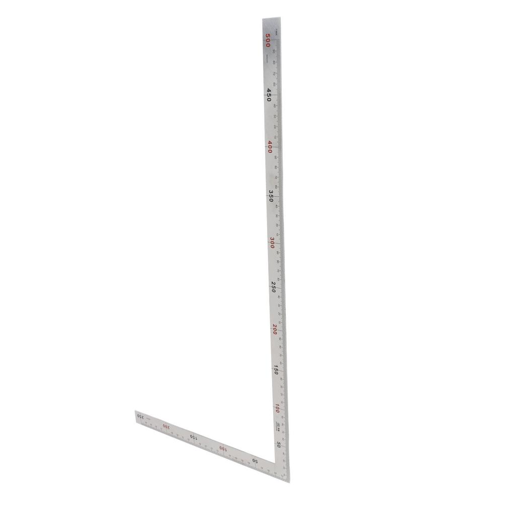 Rostfritt Stål 300x150mm 90 Graders Räta Vinkeln Linjal Mätning Verktyg (#01)