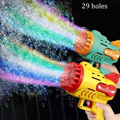Bubble Machine Electric Automatic Soap Rocket Bubbles Machine Kids Portable Outdoor Party Toy Blower Toys Children Gifts