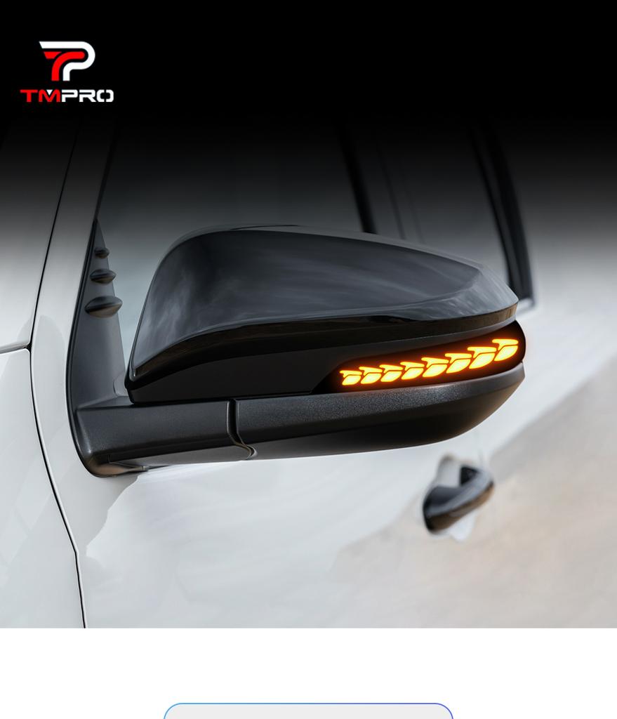 2PCS LED Dynamic Turn Signal Side Rearview Mirror Indicator Blinker Light for Toyota Hilux AN120 AN130 Fortuner 2016-2021Upgrade