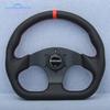 13inch Universal D Shape Racing Leather Flat Sim Sport Steering Wheel for Game Car Accessories