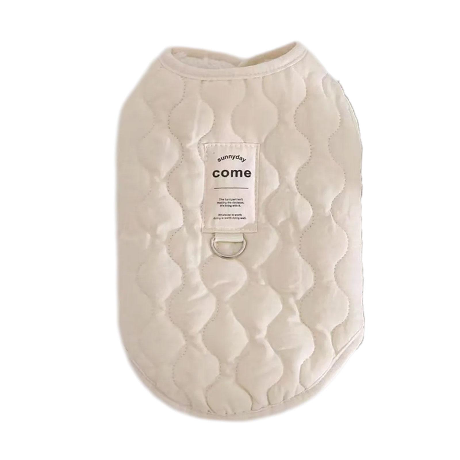 

Fashion Pet Clothes Small Dogs Warm Winter Jacket Waterproofed Dog Clothing Cold Weather Dog Wears S бежевый