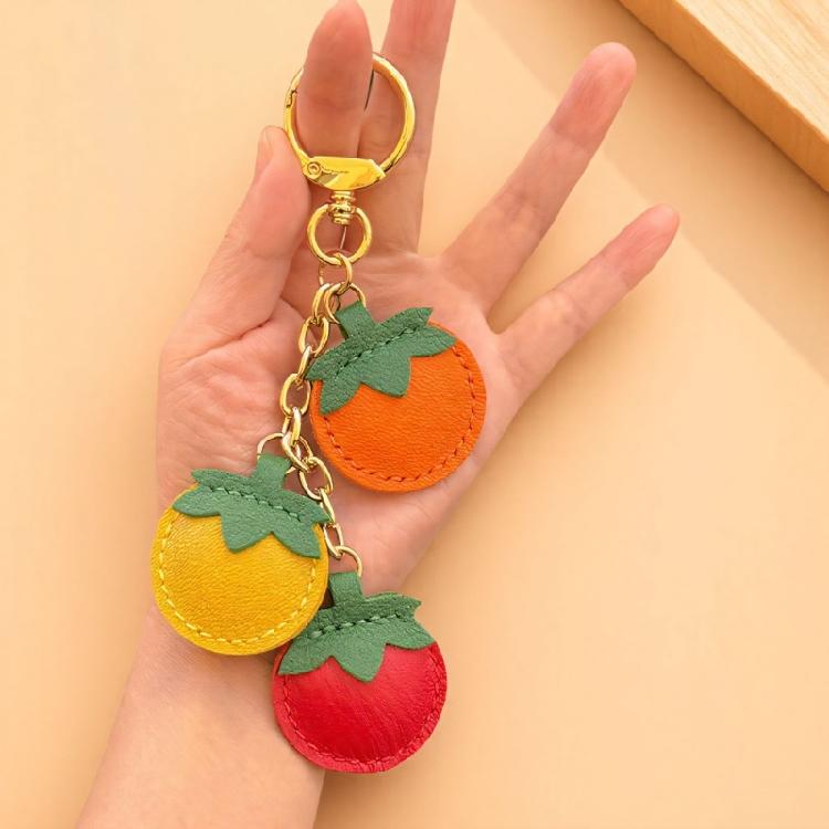 Lovely Fruit Keychain Portable PU Accessory for Practical Decorative Use