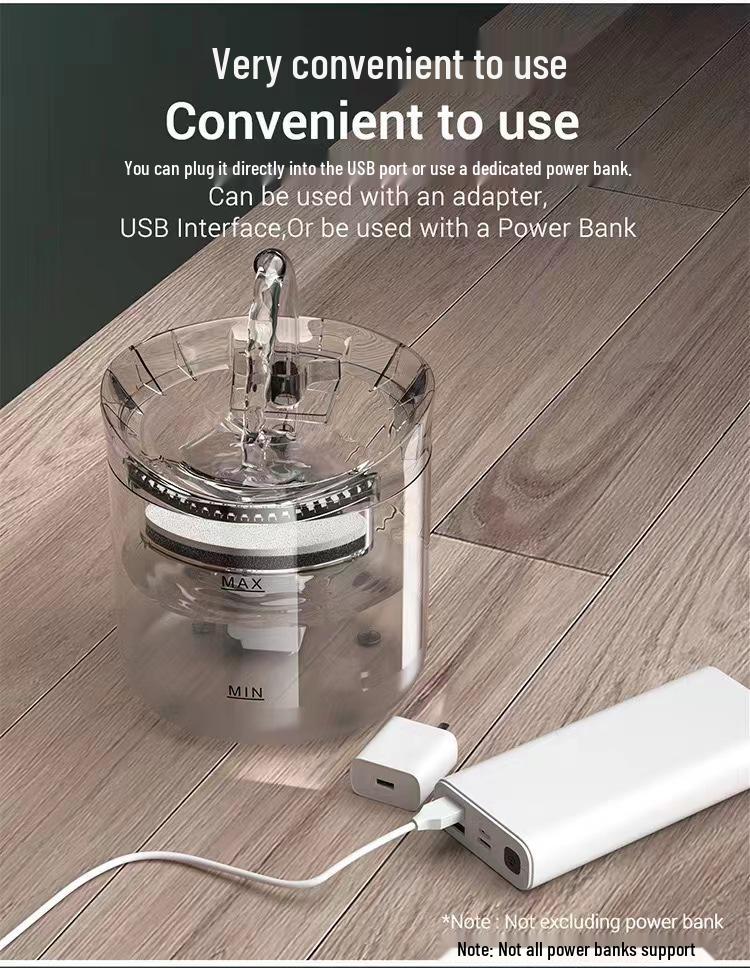 Automatischer Zirkulierender Haustier-Wasserspender für Katzen & Hunde - Intelligent, Konstante Temperatur, Kabellose Kitty-Hydrationsstation.