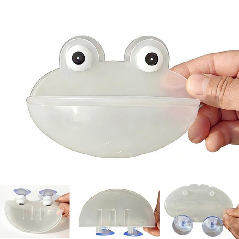 4Pcs Frogs Shape Water Bowl Feeder With Strong Suction Cup Design For Small Pet Reptiles And Amphibians Terrariums Decors
