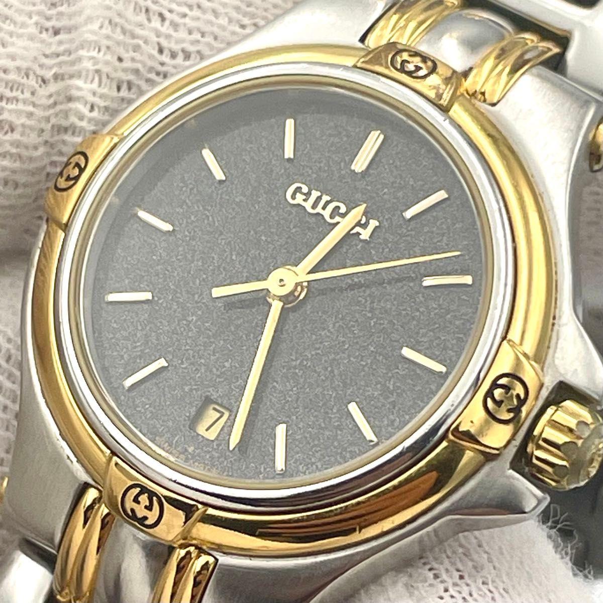 Used GUCCI Gucci watch 9040L ladies combination gold date quartz