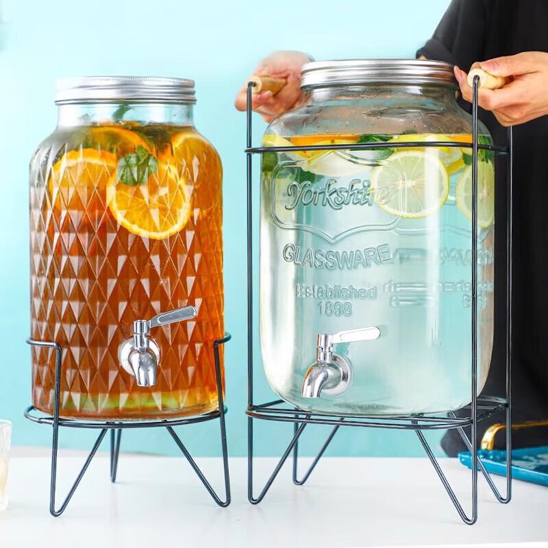 Xiyao 8L Glass Beverage Dispenser with Stand