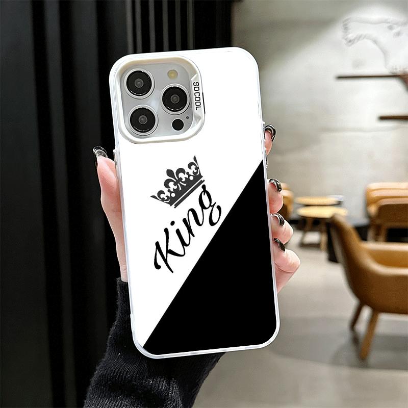 Queen King Couple Theme Soft Phone Case for iPhone 15 16 17 Pro Max 17Air 16E 14 Plus 13 12 Mini Shockproof Cover Back Shell
