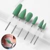 6Pcs/set Gel Polishing Removal Silicone Nail Polishing Head Silicone Nail Drill Bits  Manicurist