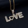 Pendant New Hip Hop English Love Letter Trendy Men and Women Couple Necklace