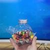Transparent Dog Treat Jar Easy To Cleaning Dishwasher Safe Glass Container For Kitchen Countertop Storage