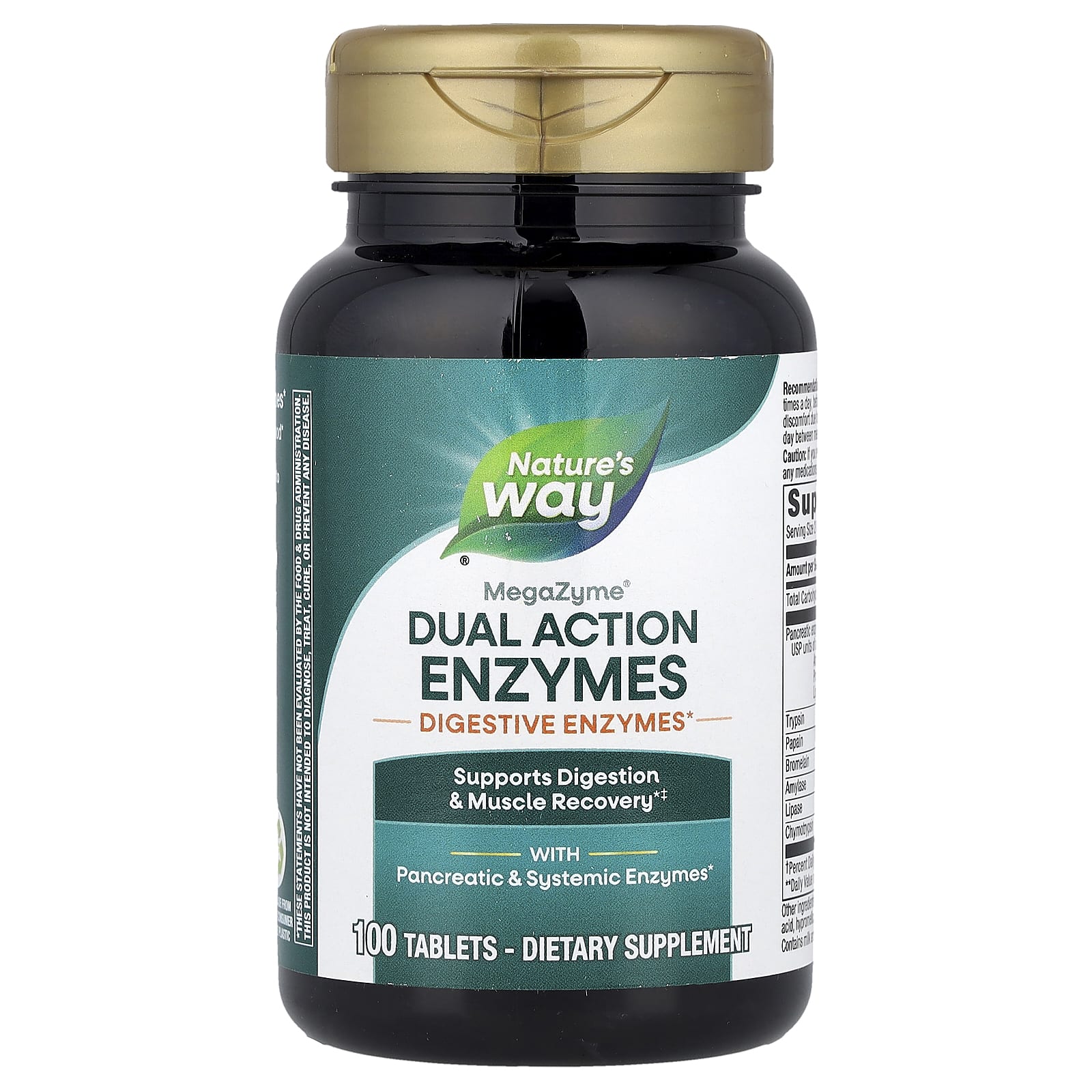 

Nature S Way, Megazyme, Whole Body Enzyme, 100 Tablets