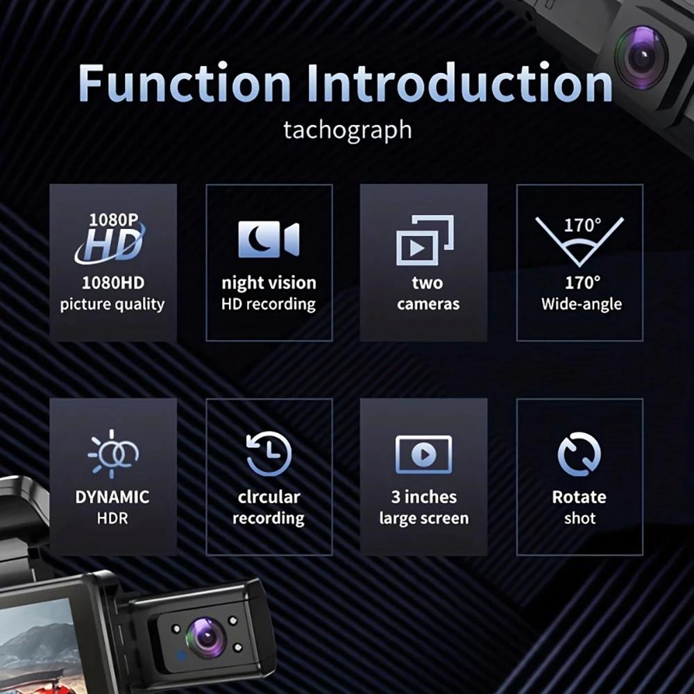 3 Inch Dash Cam For Cars 1080P Inside Video Recorder Car WIFI Camera for Vehicle Night Vision Car DVR Black Box Car Assecories