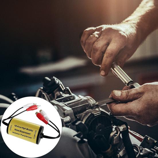 Yousheng Car Audio Noise Filter Remove Engine Whine And Static Car Audio Hum Eliminator Sound Quality Enhancer for Car Stereo Systems