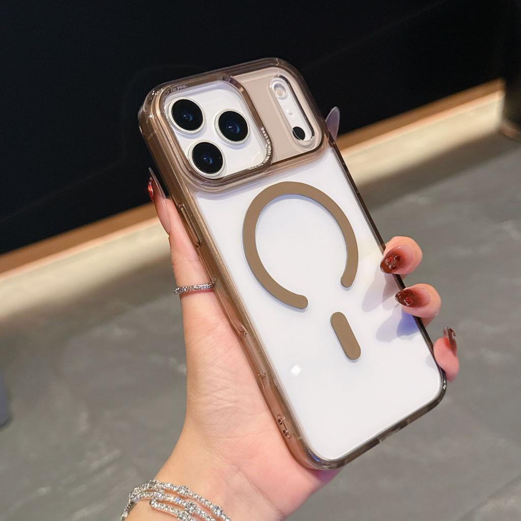 IPhone17Air Transparent Magnetic Phone Case Apple 17ProMax Full Coverage Protection Phone Case