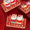 6pcs Chinese 2026 New Year Red Envelope Glitter Frosted Cartoon Horse Year Money Envelope Blessing Thickened Money Bag
