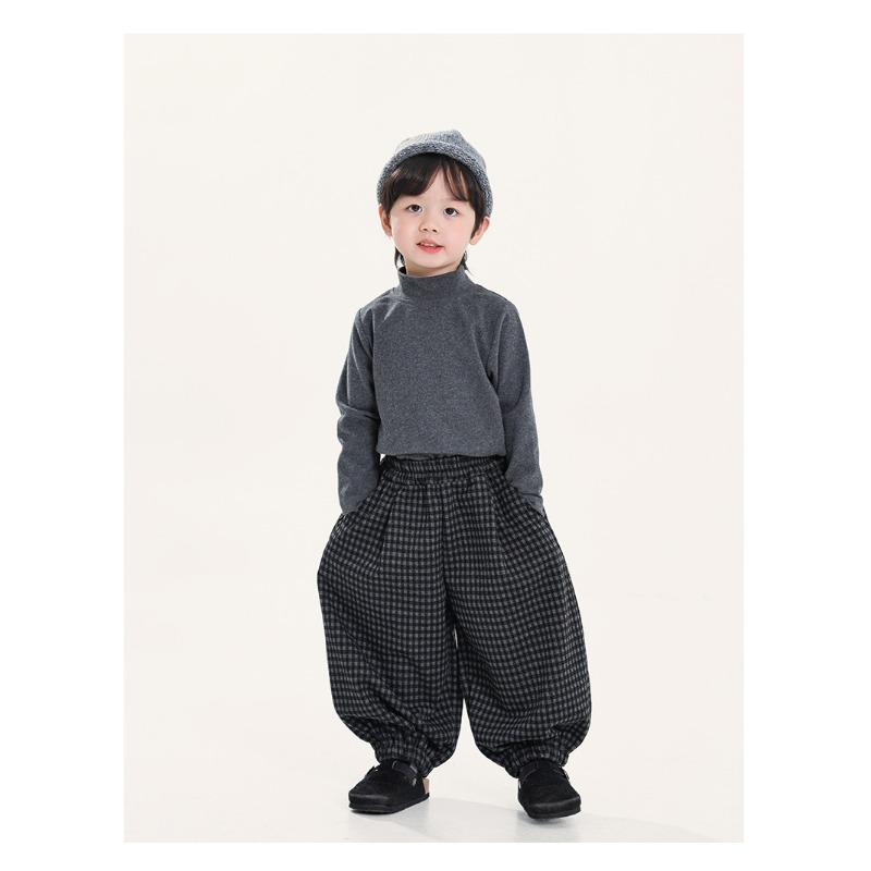 Kids Boys Solid Half Turtleneck Long Sleeve Warm Winter Inner Base Shirt