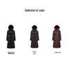 Yalu EW Women's Fashion Long Hooded Down Jacket