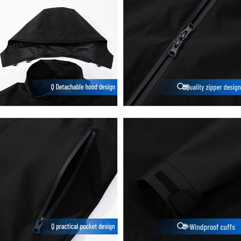 Jeanswest Men's Hooded Windbreaker Jacket