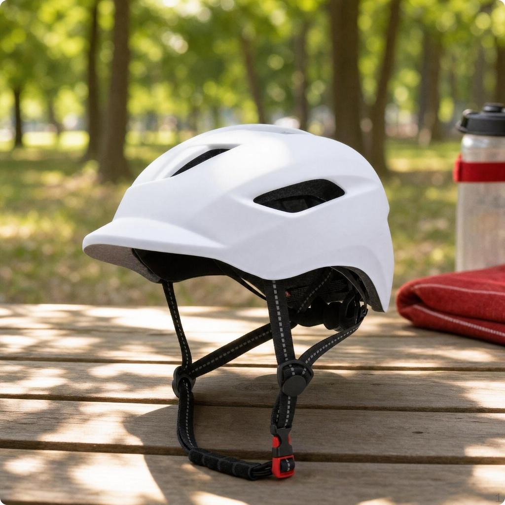 Bike Helmet with Aerodynamic Transport Visor Adjustable for Commuters, Adults, City